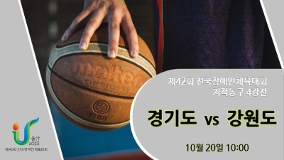 경기도 vs 강원도  제42회 전국장애인체육대회 지적농구 4강전 DAY.3